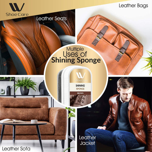 Shoe Shining Sponge Neutral - 0.37 fl oz | WBM SHOE CARE